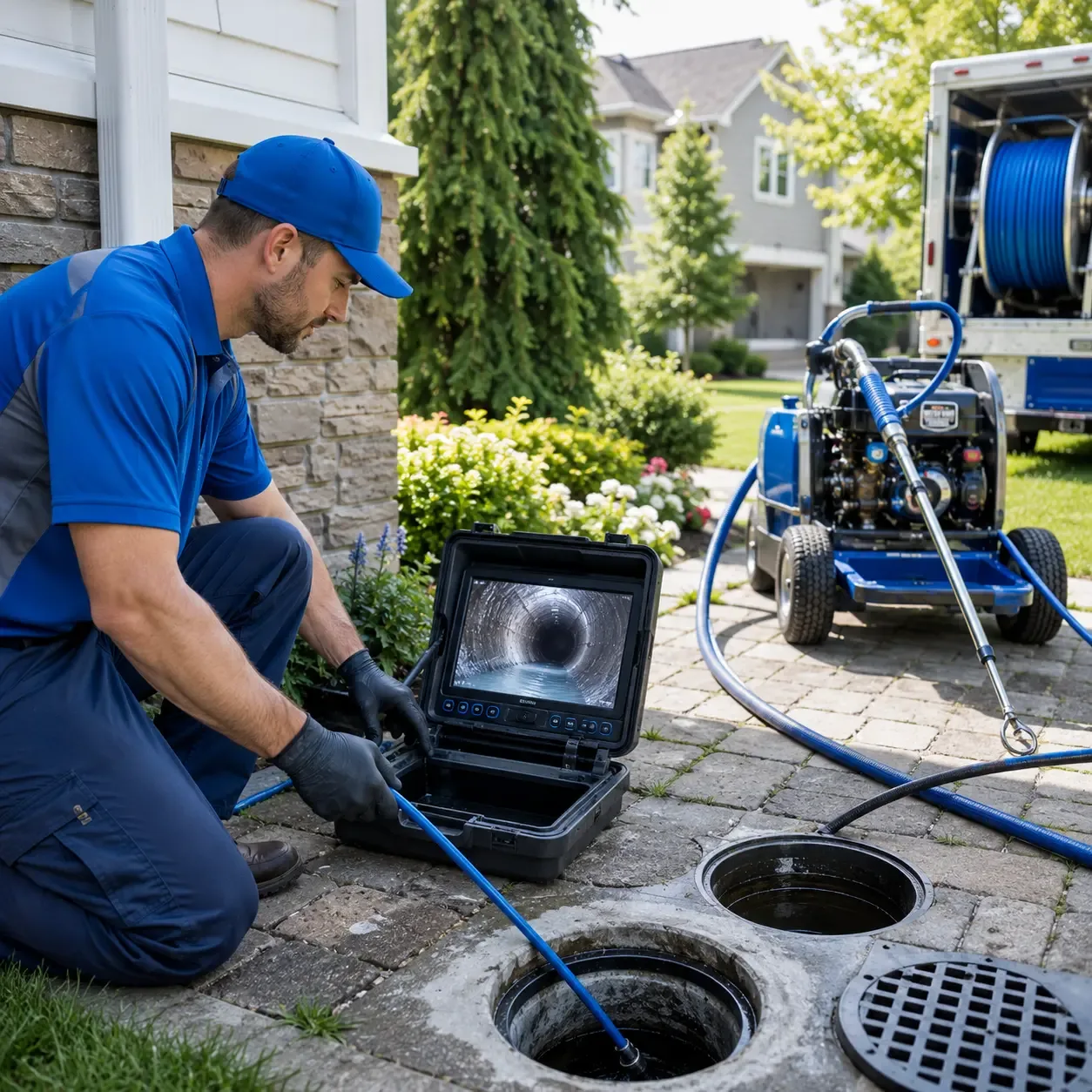 Outdoor drain cleaning professionals serving Edwardsville, IL