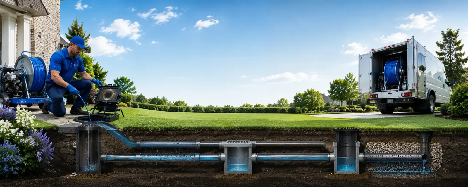 Outdoor drain cleaning information for Edwardsville, IL
